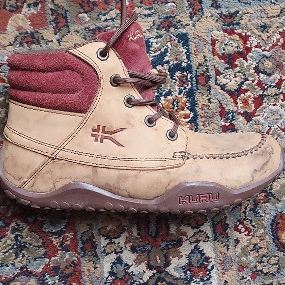 Kuru Shoes | Kuru Quest, Women's 11, Tan and Maroon Hiking Boots | Color: Tan | Size: 11 | Ekos22's Closet